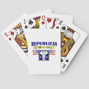 Republican, the go-to party playing cards