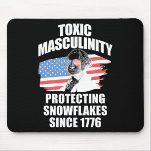 Republican Toxic Masculinity American Flag George Mouse Pad