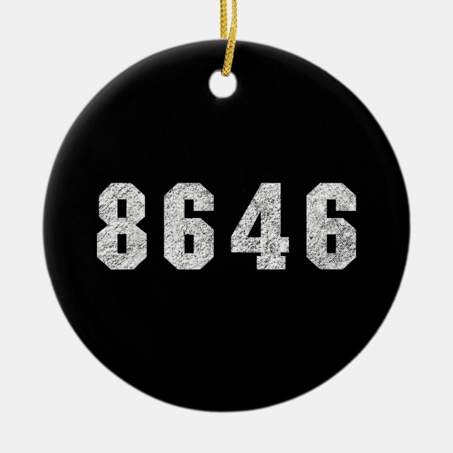 Republican Trump 86 46 Ceramic Tree Decoration (Front)