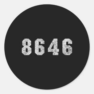 Republican Trump 86 46 Classic Round Sticker