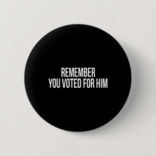 Republican Trump Democrat Gear Uni Adults Black Sm 6 Cm Round Badge