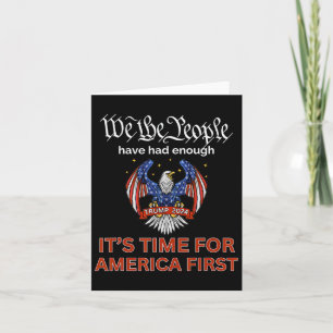 Republican Vote Trump 2024 America First We The Pe Card