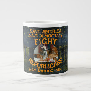 REPUBLICAN ZL X1 KP PARTY VOTE ELECTION COST T LARGE COFFEE MUG