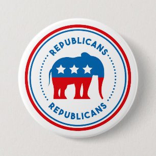 Republicans 7.5 Cm Round Badge