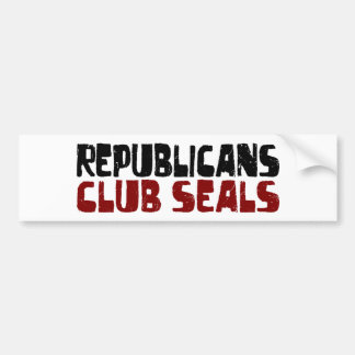 Republicans Club Seals Bumper Sticker