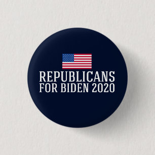 Republicans for Biden 2020 3 Cm Round Badge