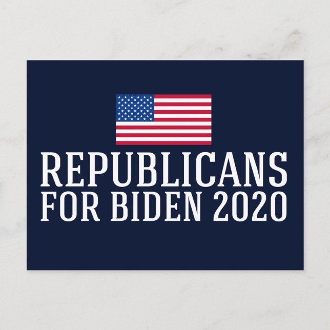 Republicans for Biden 2020 Postcard (Front)