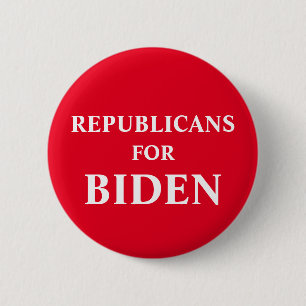 Republicans For Biden 6 Cm Round Badge