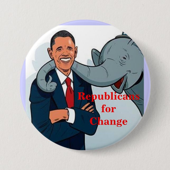 Republicans for Change... 7.5 Cm Round Badge (Front)