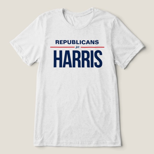 Republicans for Harris Tri-Blend Shirt (Design Front)