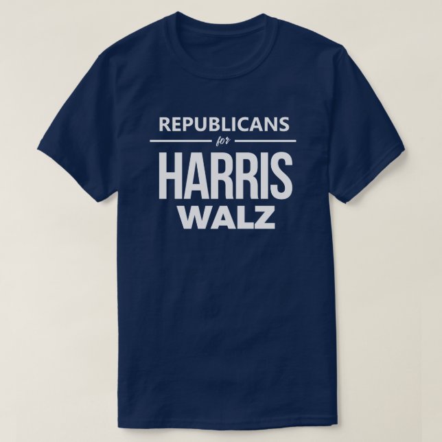 Republicans for Harris Walz T-Shirt (Design Front)