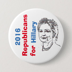 Republicans for Hillary Button