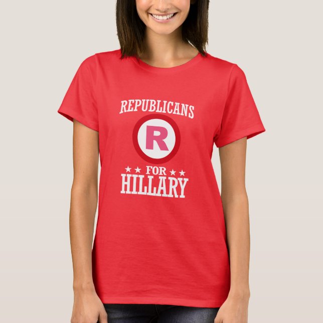 REPUBLICANS FOR HILLARY T-Shirt (Front)