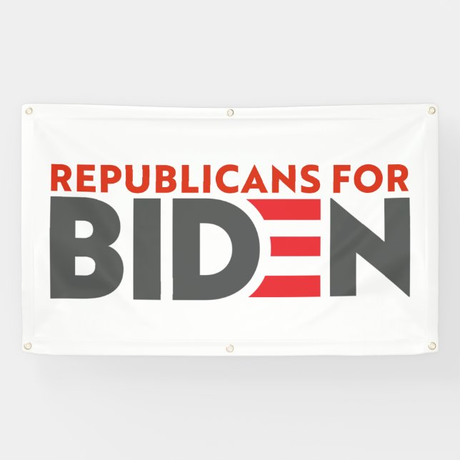 Republicans For Joe Biden President Boat Banner (Horizontal)