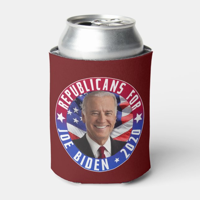Republicans for Joe Biden US President Photo 2020 Can Cooler (Can Front)