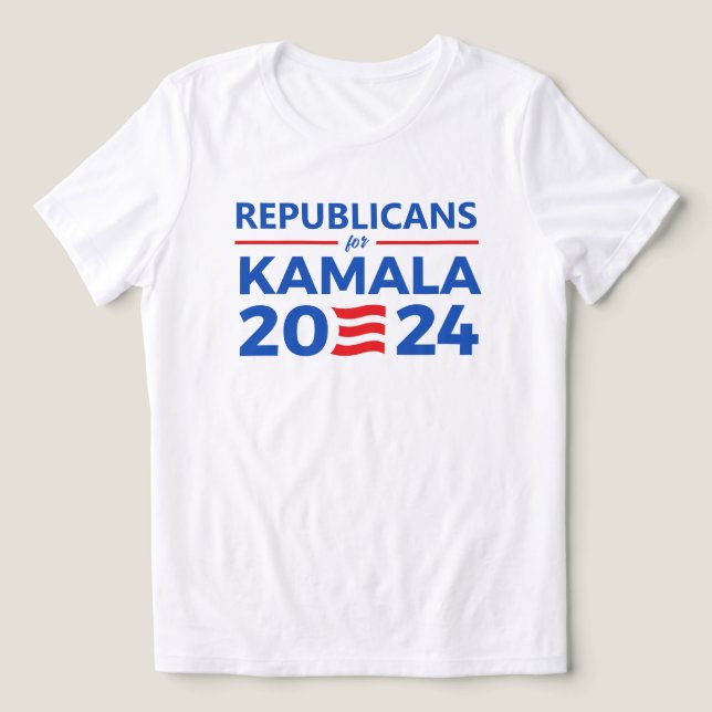 Republicans for Kamala 2024 Tri-Blend Shirt (Design Front)