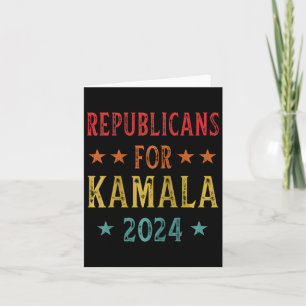 Republicans For Kamala Harris W Waltz 2024 Raglan Card