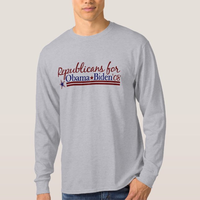 Republicans for Obama Biden T-Shirt (Front)