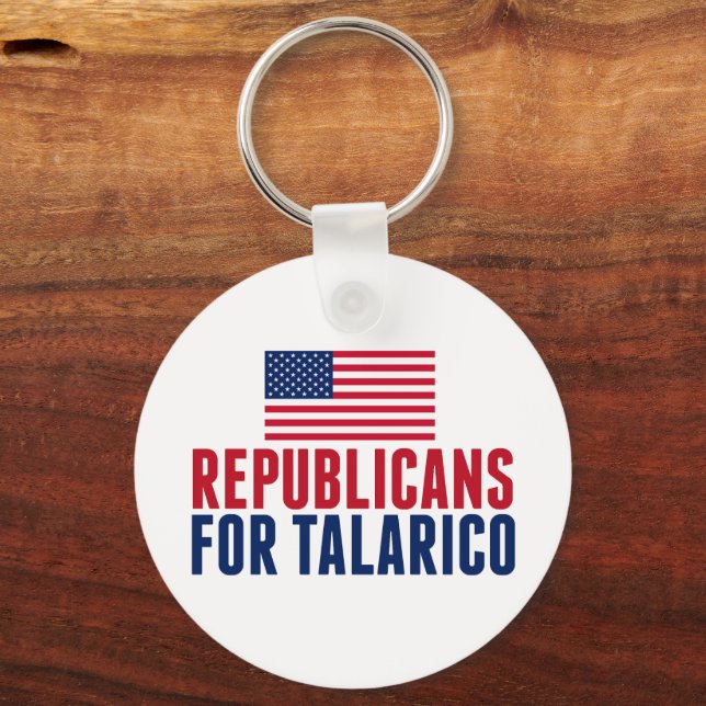 Republicans for Talarico 2026 Election Key Ring (Front)