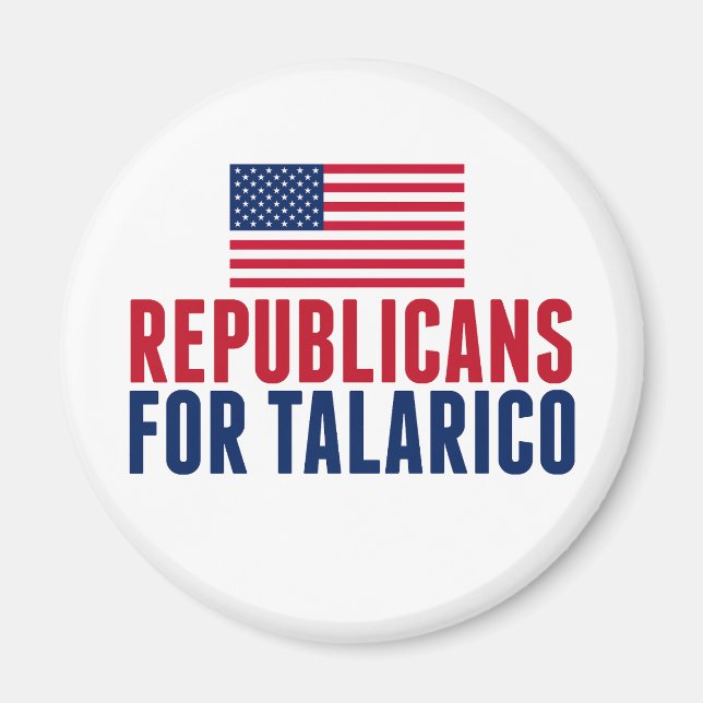 Republicans for Talarico 2026 Election Magnet (Front)