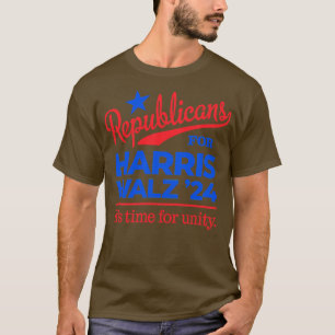 Republicans For Walz Time for Unity T-Shirt
