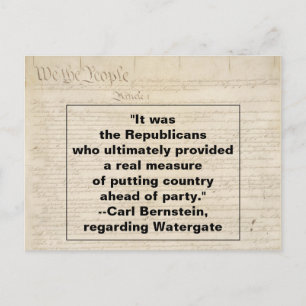 Republicans Put Country over Party Watergate Trump Invitation Postcard