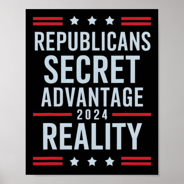 Republicans Secret Advantage Reality 2025  Poster (Front)