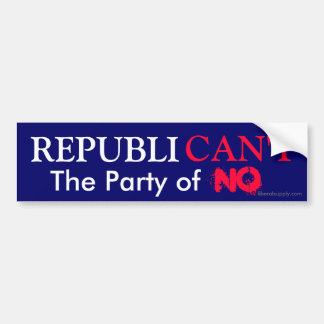REPUBLICAN'T BUMPER STICKER