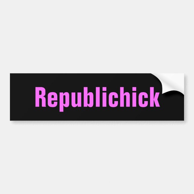 Republichick bumper sticker (Front)