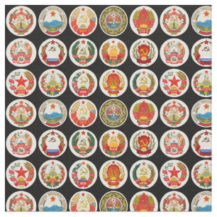 Republics of the Soviet Union Fabric