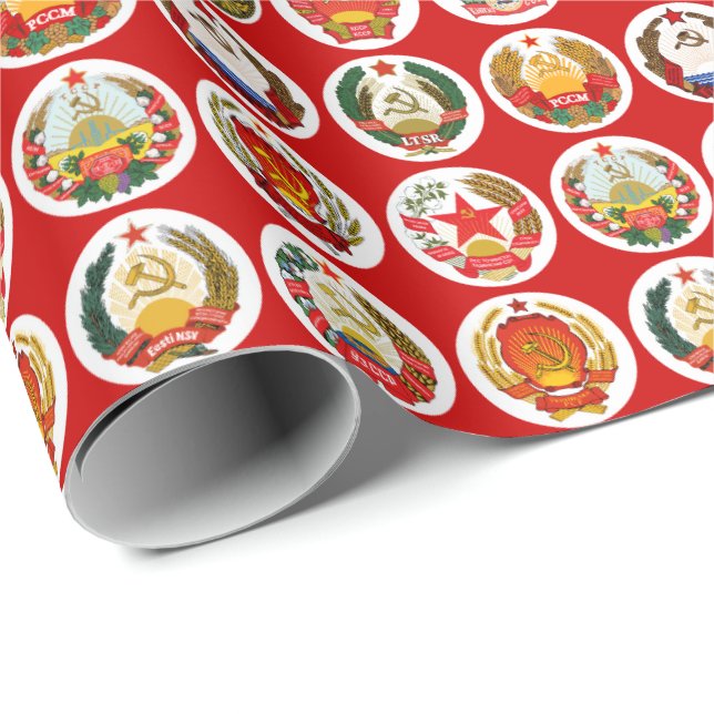 Republics of the Soviet Union Wrapping Paper (Roll Corner)