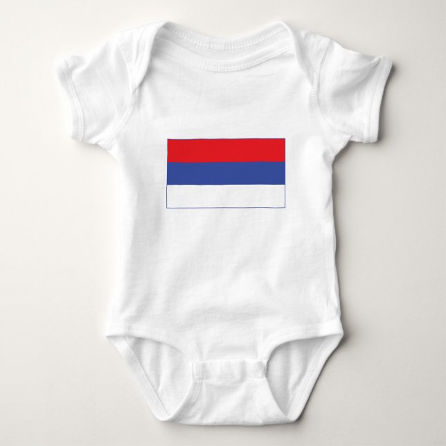 Republika Srpska Flag Baby Bodysuit (Front)