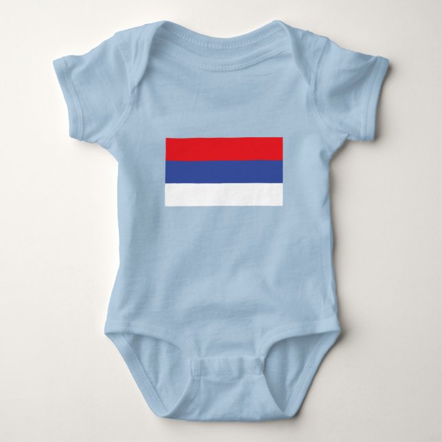 Republika Srpska Flag Baby Bodysuit (Front)