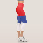Republika Srpska Flag Capri Leggings<br><div class="desc">Patriotic flag of Republika Srpska.</div>