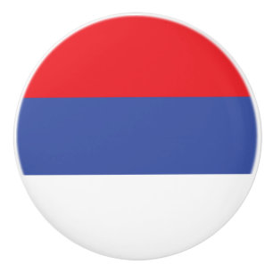 Republika Srpska Flag Ceramic Knob