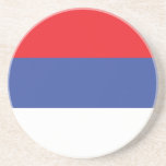 Republika Srpska Flag Coaster<br><div class="desc">Patriotic flag of Republika Srpska.</div>