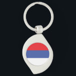 Republika Srpska Flag Key Ring<br><div class="desc">Patriotic flag of Republika Srpska.</div>