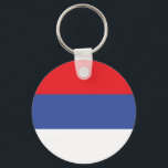Republika Srpska Flag Key Ring<br><div class="desc">Patriotic flag of Republika Srpska.</div>