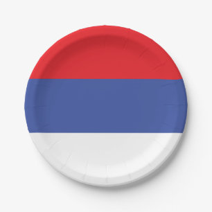 Republika Srpska Flag Paper Plate