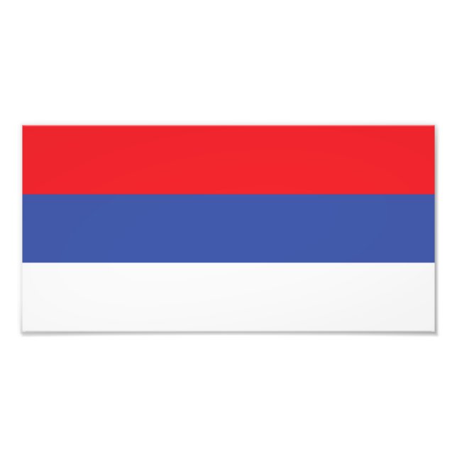 Republika Srpska Flag Photo Print (Front)