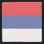 Republika Srpska Flag Stone Coaster<br><div class="desc">Patriotic flag of Republika Srpska.</div>