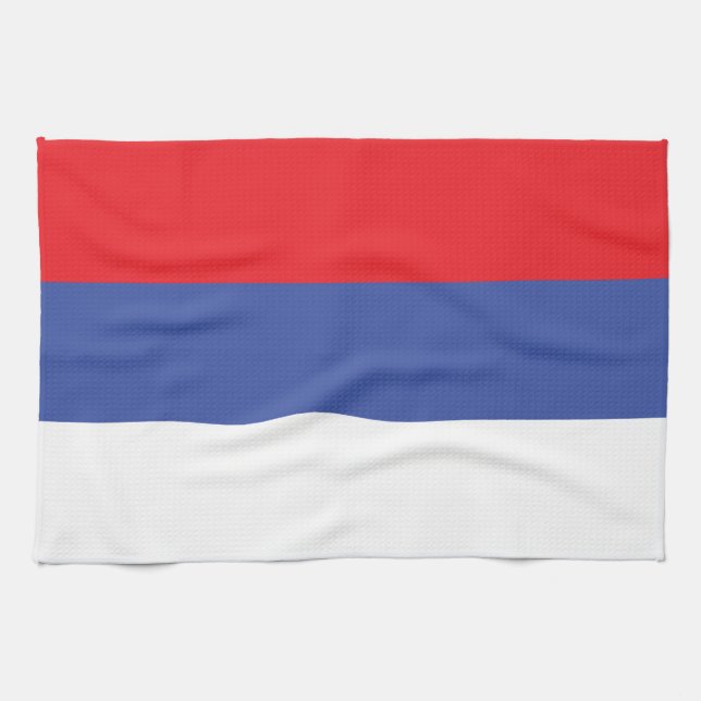 Republika Srpska Flag Tea Towel (Horizontal)