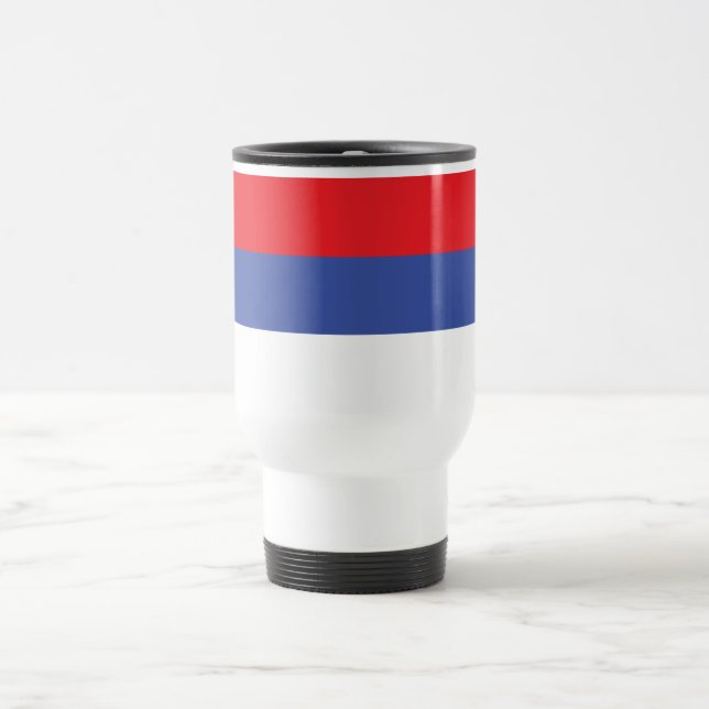 Republika Srpska Flag Travel Mug (Center)