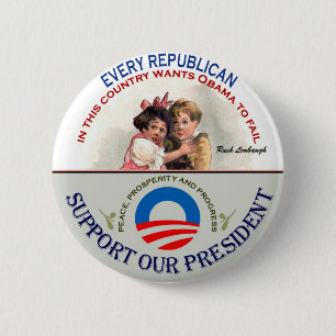 Republincans and Limbaugh 6 Cm Round Badge