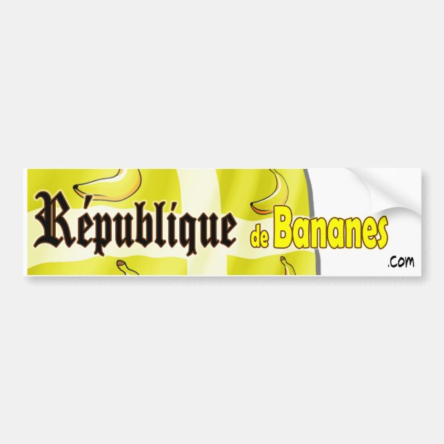 République de Bananes Bumper Sticker (Front)