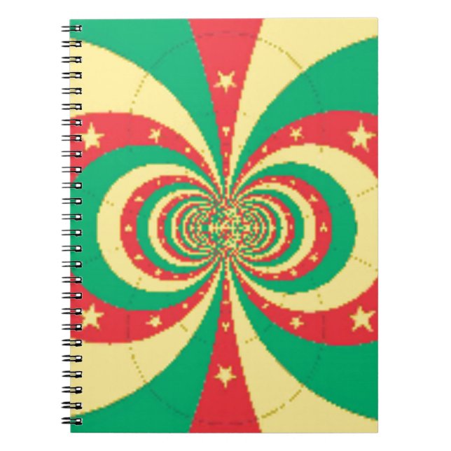 République du Cameroun five-pointed star Spiral Notebook (Front)