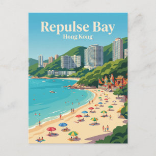 Repulse Bay Beach Hong Kong Postcard