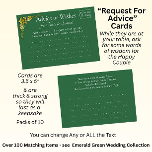 Request for Marriage Hints - Advice Card