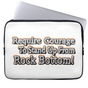 "Require Courage" Cute Design. Buy Now Laptop Sleeve