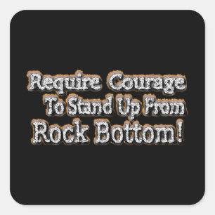 "Require Courage" Cute Design. Buy Now Square Sticker